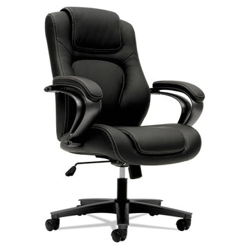 HON® Hvl402 Series Executive High-back Chair, Supports Up To 250 Lb, 17" To 21" Seat Height, Black Seat-back, Iron Gray Base freeshipping - TVN Wholesale